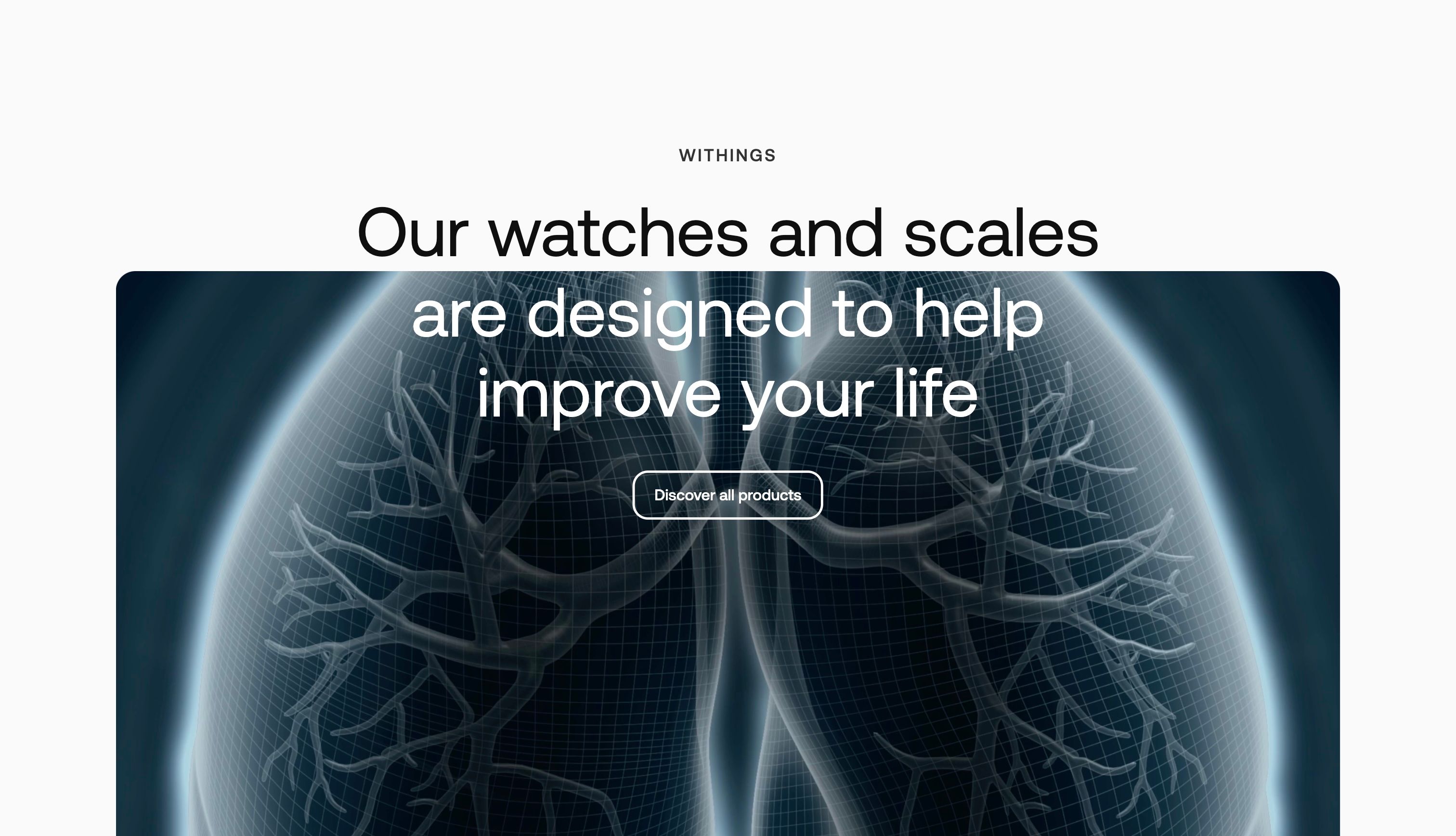 Refonte de la homepage e-commerce Withings