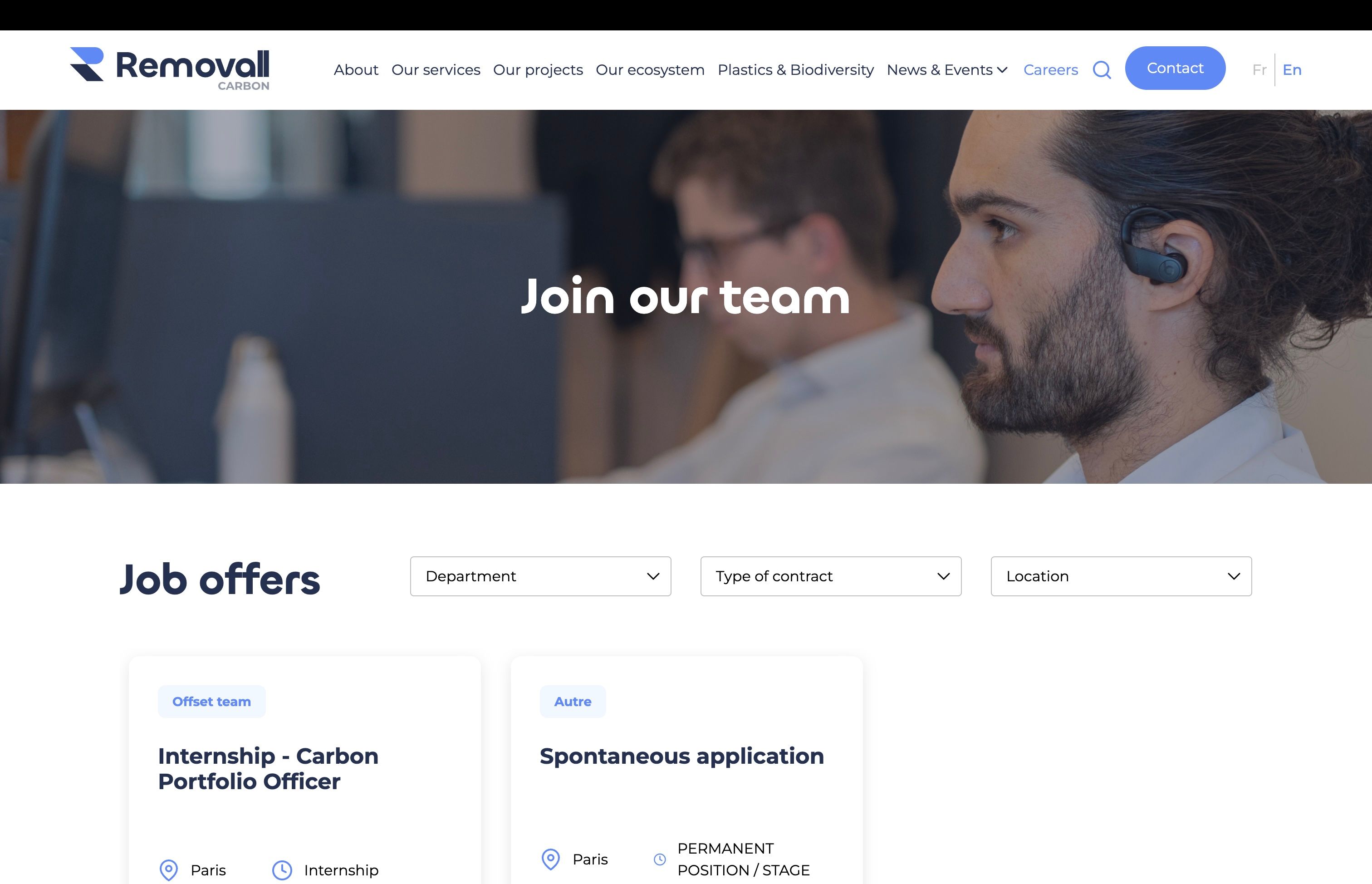 Removall Carbon – Refonte du site web & plateforme de contenu