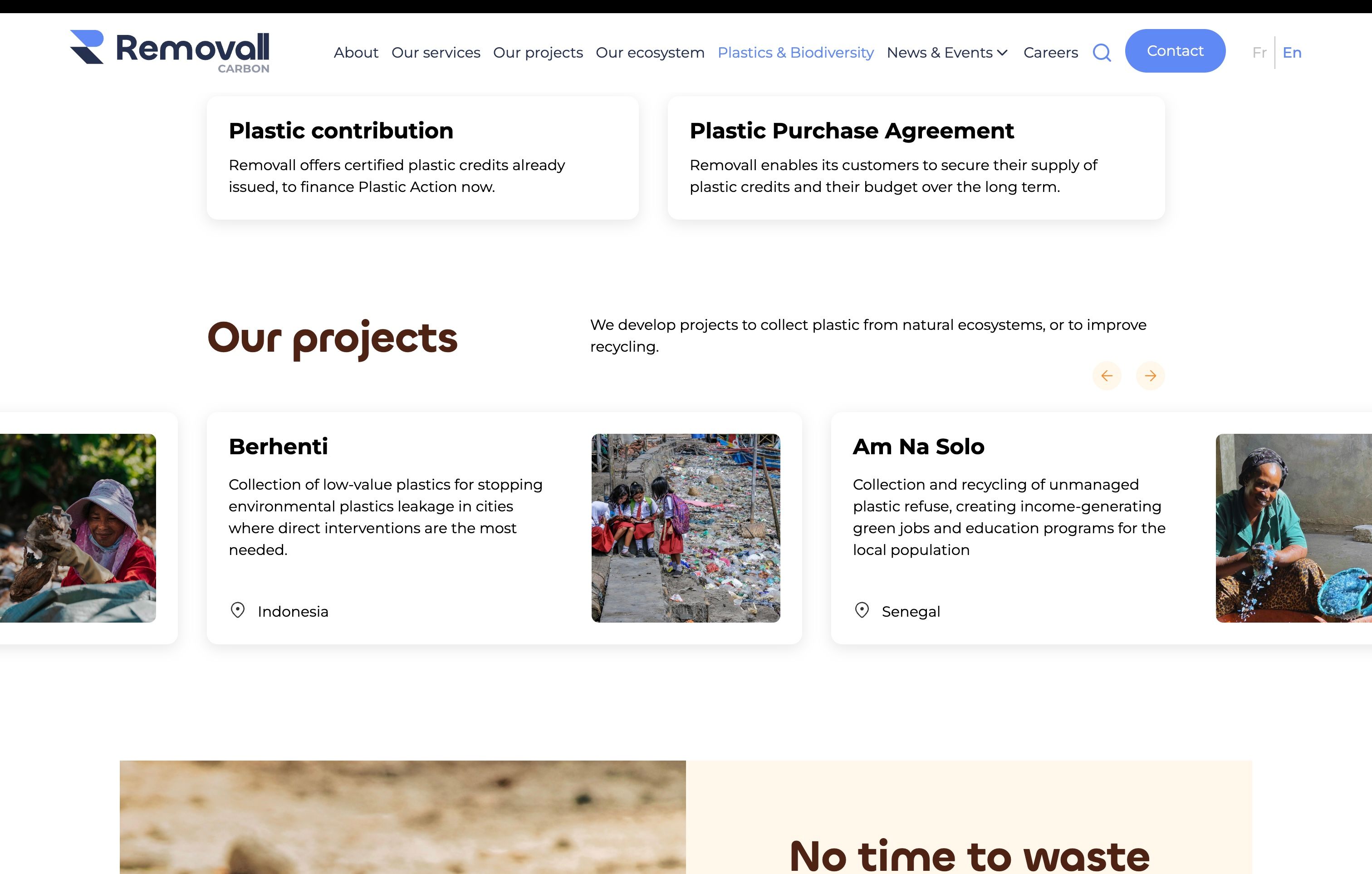 Removall Carbon – Refonte du site web & plateforme de contenu
